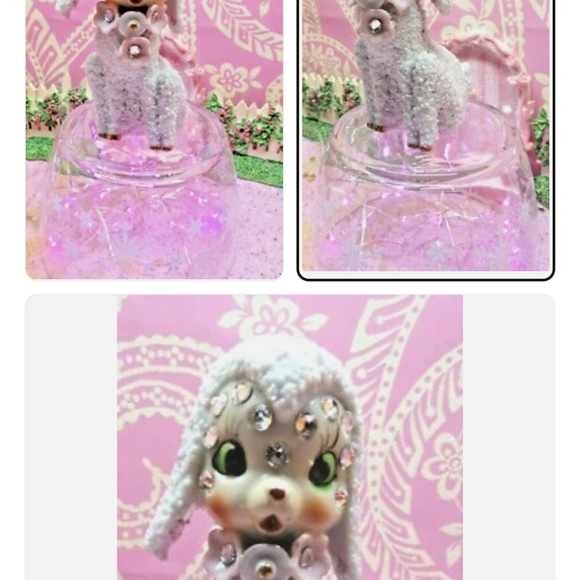 Sugar Textured For Lamb With Rhinestone